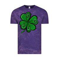 Cloud Purple St. Patrick's Day Shamrock Vintage Tee - Jasminsmagicworld