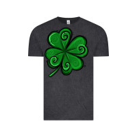 Vintage Black St. Patrick's Day Shamrock Vintage Tee - Jasminsmagicworld