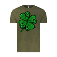 Vintage Olive St. Patrick's Day Shamrock Vintage Tee - Jasminsmagicworld