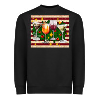 Black Christmas cocktail Heavyweight Sweatshirt - AdoDesignShop