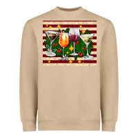 Mushroom Christmas cocktail Heavyweight Sweatshirt - AdoDesignShop