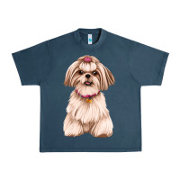 Midnight Navy shih tzu Urban Heavy Tee - Artiststas