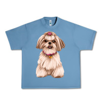 Pebble Blue shih tzu Urban Heavy Tee - Artiststas