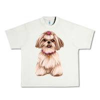 Pistachio shih tzu Urban Heavy Tee - Artiststas