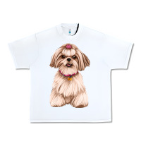 White shih tzu Urban Heavy Tee - Artiststas