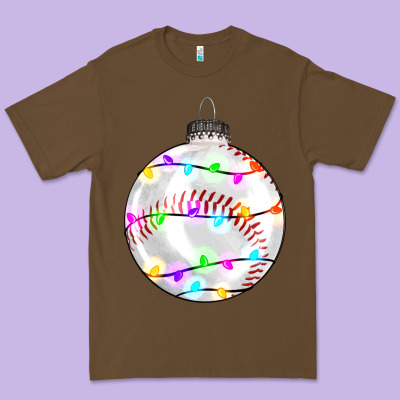 Christmas Baseball Premium Tee Designed By Ranaportraitstore