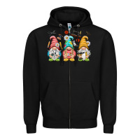 Black crafter gnomies Zipper Hoodie - NancyCooperArtShop