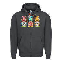 Smoke crafter gnomies Zipper Hoodie - NancyCooperArtShop