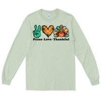Matcha peace love thankful turkey Long Sleeve Tee - Jasminsmagicworld