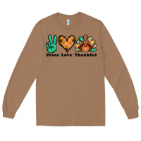 Toasted Coconut peace love thankful turkey Long Sleeve Tee - Jasminsmagicworld
