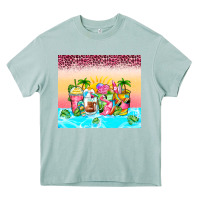 Arona beach summer coffee cups Heavy Core Tee - Zillion Design Studio