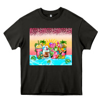 Asphalt beach summer coffee cups Heavy Core Tee - Zillion Design Studio