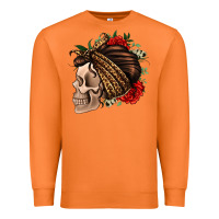 Carrot leopard bandana and roses skull Premium Sweatshirt - Jasminsmagicworld