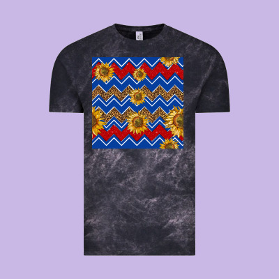 4th Of July Sunflower Seamless  Pattern Vintage Tee Designed By Bundleandbundleshop