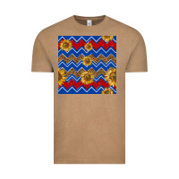 Vintage Coffee 4th of july sunflower seamless  pattern Vintage Tee - BundleAndBundleShop