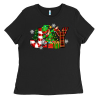 Black christmas joy elf Ladies Tee - Zillion Design Studio