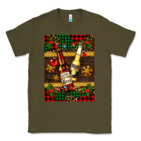 Army Green snow and beer bottles Classic Tee - AdoDesignShop
