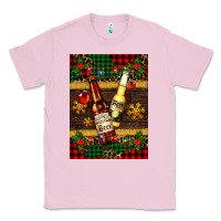Bubblegum Pink snow and beer bottles Classic Tee - AdoDesignShop