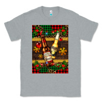 Heather Grey snow and beer bottles Classic Tee - AdoDesignShop