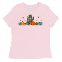 Bubblegum Pink thankful cross pumpkin Ladies Tee - JahusDesignShop
