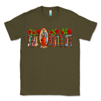 Army Green madre lady of guadelupe Classic Tee - BarkalooDesign