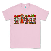 Bubblegum Pink madre lady of guadelupe Classic Tee - BarkalooDesign
