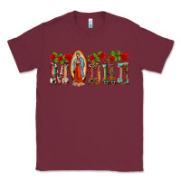 Burgundy madre lady of guadelupe Classic Tee - BarkalooDesign