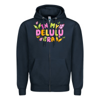 Navy in my delulu era Zipper Hoodie - MaliasSmallBusiness