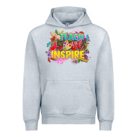 Heather Grey teach love inspire Urban Hoodie - CowGirlArtShop