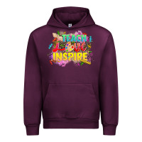 Mauve Wine teach love inspire Urban Hoodie - CowGirlArtShop