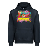 Navy teach love inspire Urban Hoodie - CowGirlArtShop