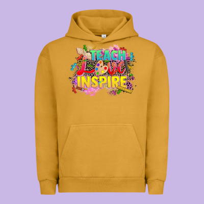 Teach Love Inspire Urban Hoodie Designed By Cowgirlartshop