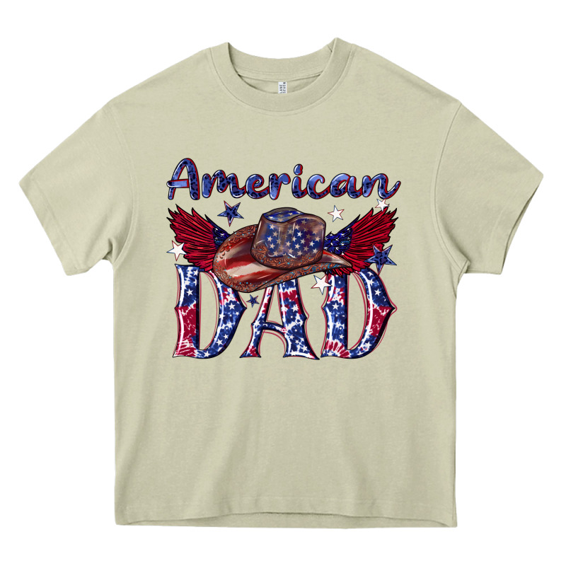 American Dad With Cowboy Heavy Core Tee by texasbilliewilder | Teevron