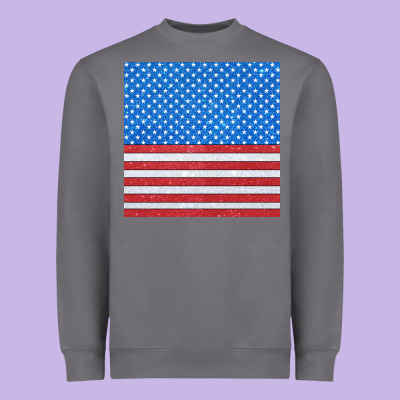 Glitter 4th Of July Seamless Pattern Heavyweight Sweatshirt Designed By Bundleandbundleshop