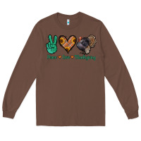 Chestnut peace love thanksgiving Long Sleeve Tee - Jasminsmagicworld