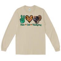 Mushroom peace love thanksgiving Long Sleeve Tee - Jasminsmagicworld