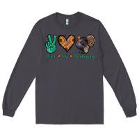 Smoke peace love thanksgiving Long Sleeve Tee - Jasminsmagicworld