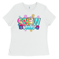 White snow cute witc unicorn Ladies Tee - Zillion Design Studio