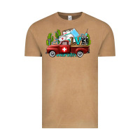 Vintage Camel lvn nurse truck with cactus and sunflowers Vintage Tee - AdoDesignShop