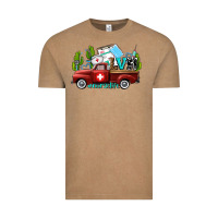 Vintage Coffee lvn nurse truck with cactus and sunflowers Vintage Tee - AdoDesignShop
