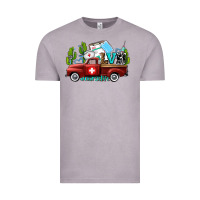 Vintage Zinc lvn nurse truck with cactus and sunflowers Vintage Tee - AdoDesignShop