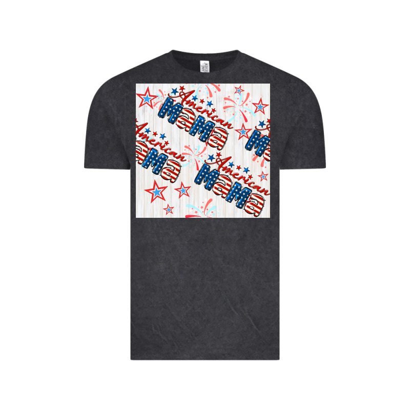 American Mama Seamless Pattern Vintage Tee by BundleAndBundleShop | Teevron