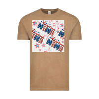Vintage Coffee american mama seamless pattern Vintage Tee - BundleAndBundleShop