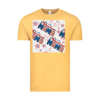 Vintage Mustard american mama seamless pattern Vintage Tee - BundleAndBundleShop