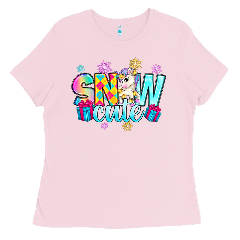 Snow Cute Witc Unicorn Ladies Tee by Zillion Design Studio | Teevron