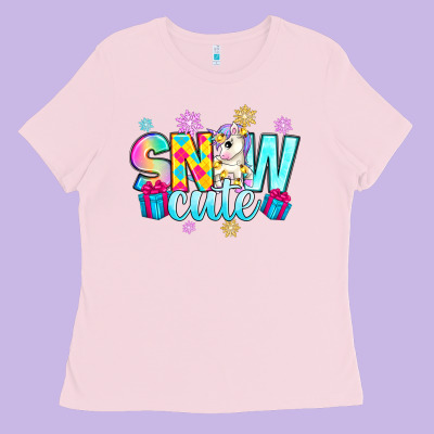 Snow Cute Witc Unicorn Ladies Tee Designed By Zillion Design Studio
