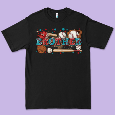 Brother Baseball Premium Tee Designed By Zillion Design Studio