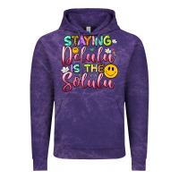 Cloud Purple staying delulu is the solulu Vintage Hoodie - Artiststas