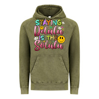 Vintage Olive staying delulu is the solulu Vintage Hoodie - Artiststas