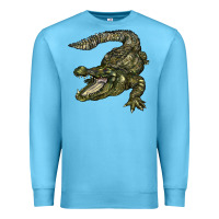 Ocean Blue alligator Premium Sweatshirt - BarkalooDesign